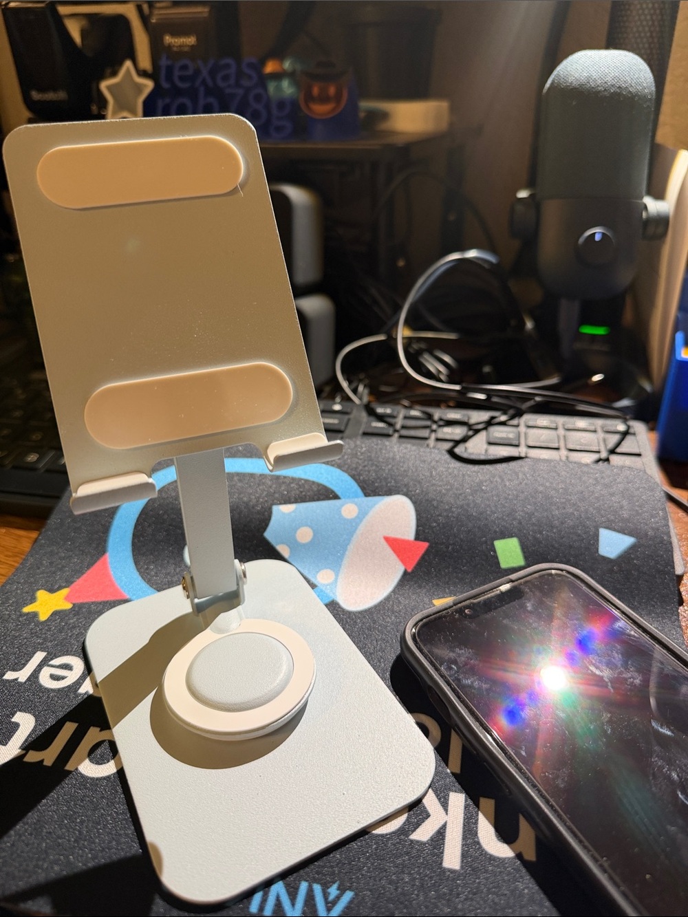 Adjustable Phone Stand Dusty Blue